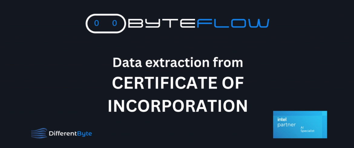 112. Certificate of incorporation